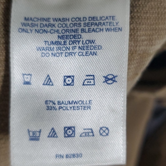 Lands' End Traditional Fit Tan Corduroy Pants - Picture 10 of 11